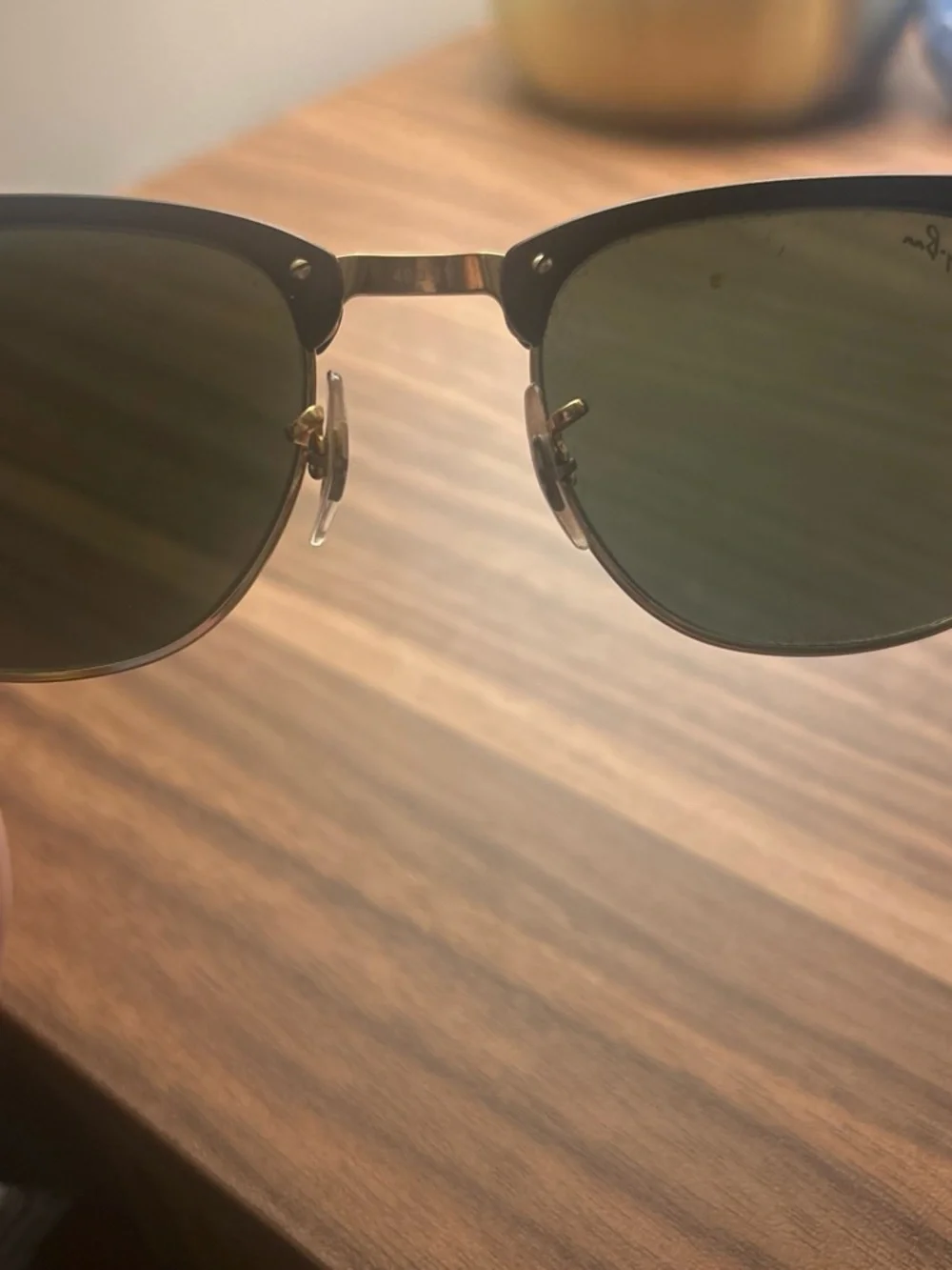 Ray-Ban Clubmaster Sunglasses - Black & Gold